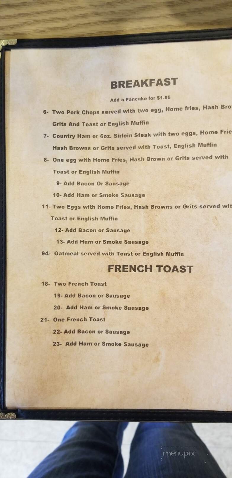 Tammy's Place - Indianapolis, IN menu_pic