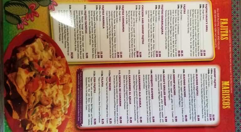 Salsa's Grill - Pearl, MS menu_pic