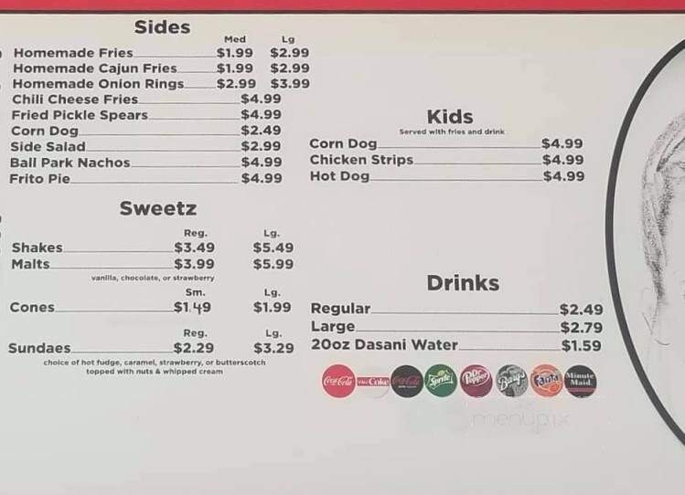 Vannah's Drive In - West Monroe, LA menu_pic