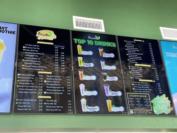 Presotea Utah - Midvale, UT menu_pic