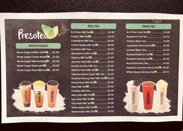 Presotea Utah - Midvale, UT menu_pic
