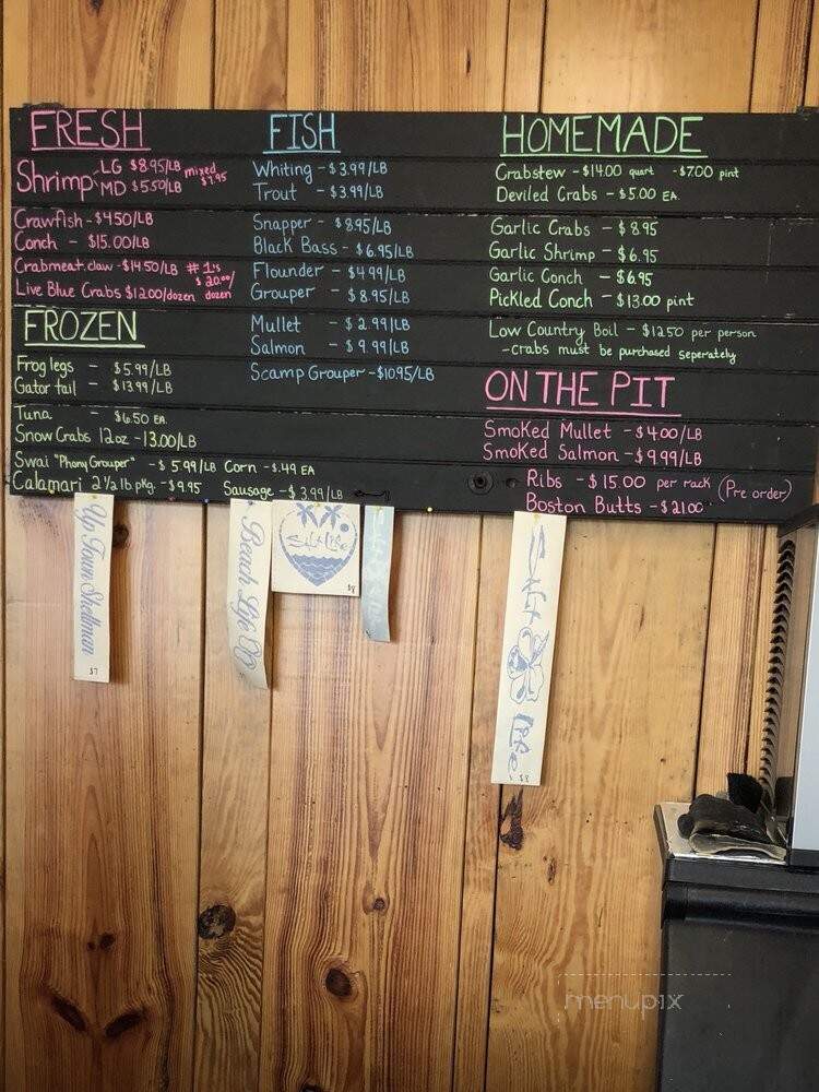 Shellman Crab Company - Townsend, GA menu_pic