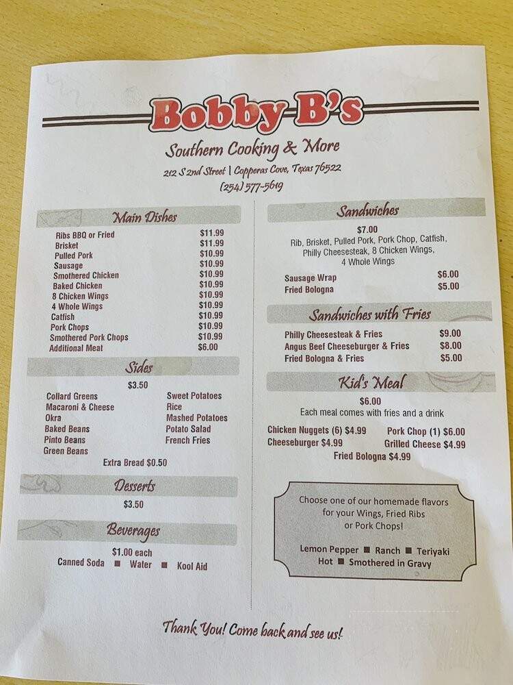 Bobby B's - Copperas Cove, TX