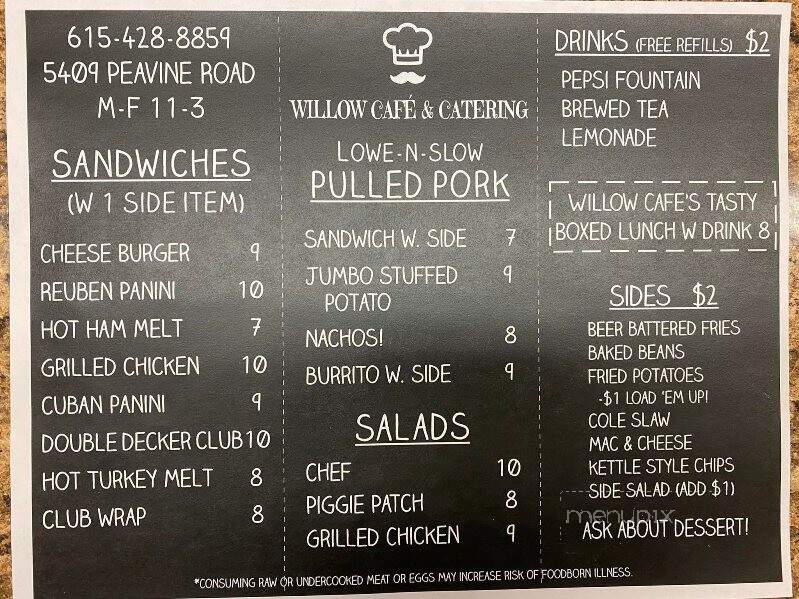 Willow Cafe & Catering - Crossville, TN
