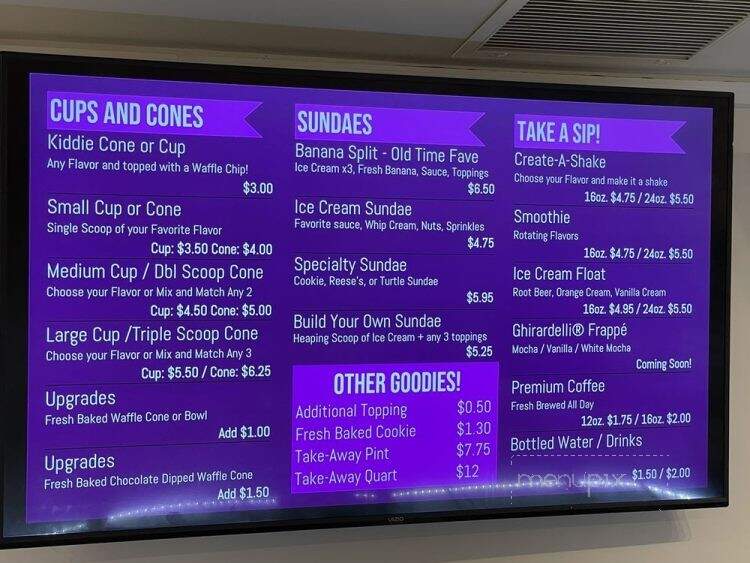 Springfield Scoops - Jacksonville, FL menu_pic