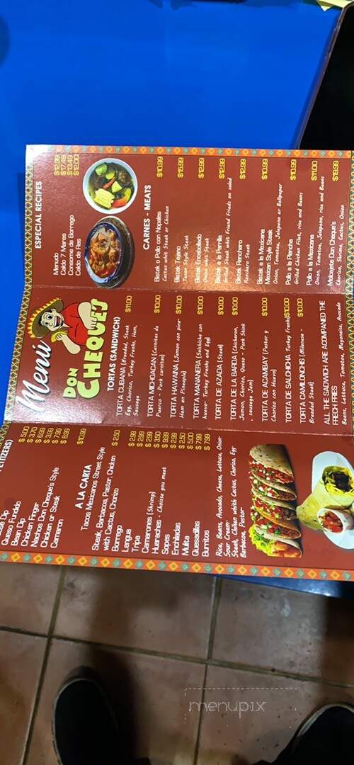 Don Cheques Taqueria - Meridian, MS menu_pic