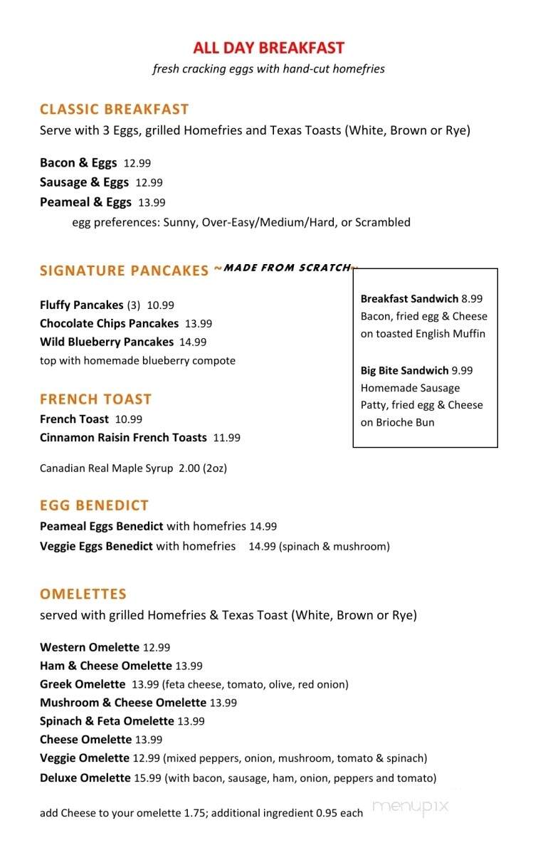 Old Mill Family Restaurant - Gravenhurst, ON menu_pic