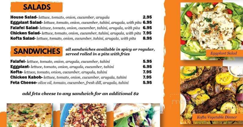 Mo's Falafel House - Morristown, TN menu_pic