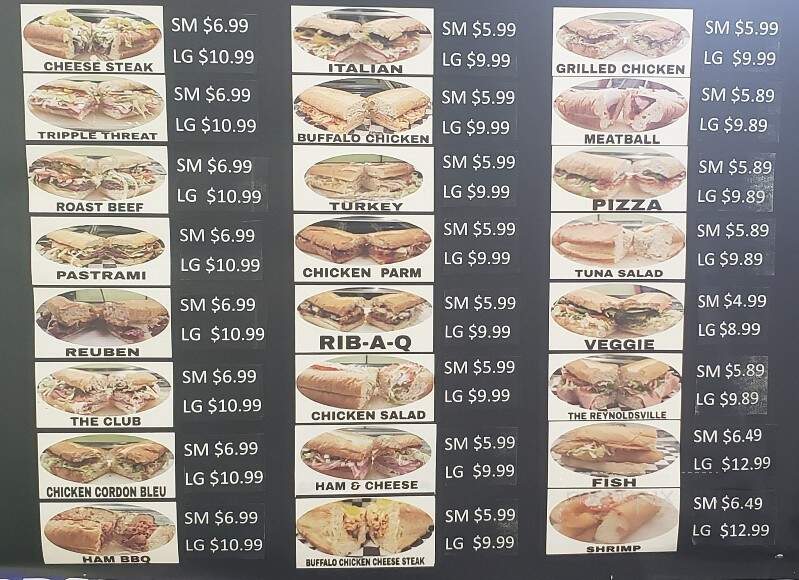 The Sub Hub - Reynoldsville, PA menu_pic