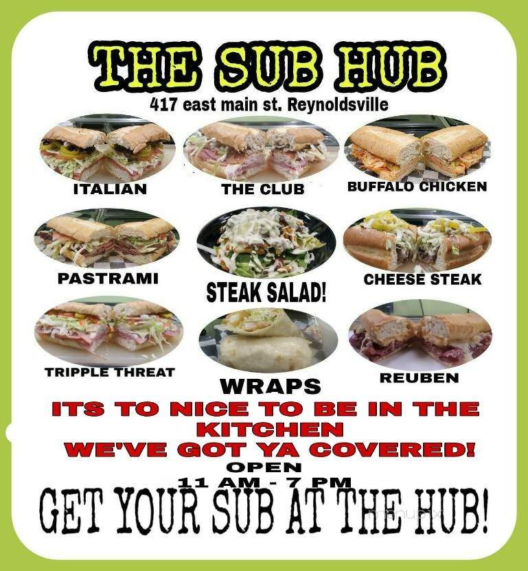 The Sub Hub - Reynoldsville, PA menu_pic