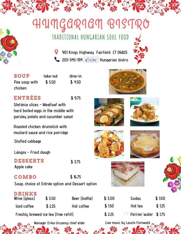Hungarian Bistro - Fairfield, CT menu_pic