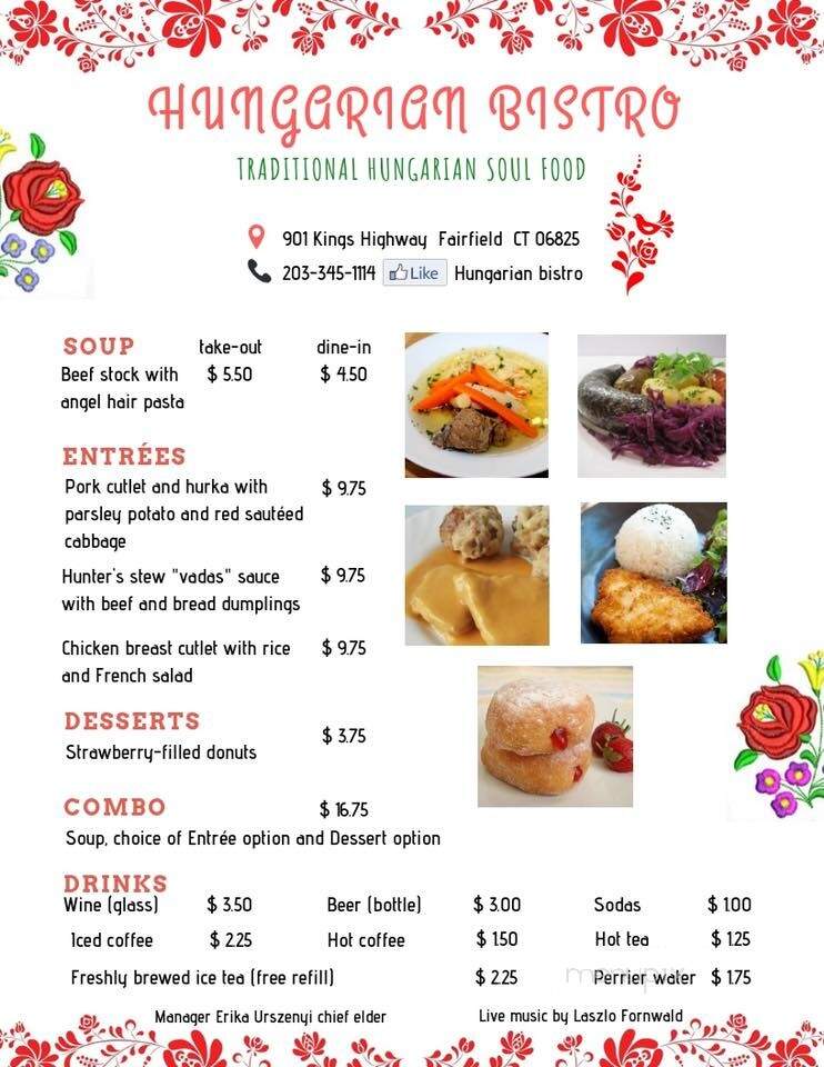 Hungarian Bistro - Fairfield, CT menu_pic