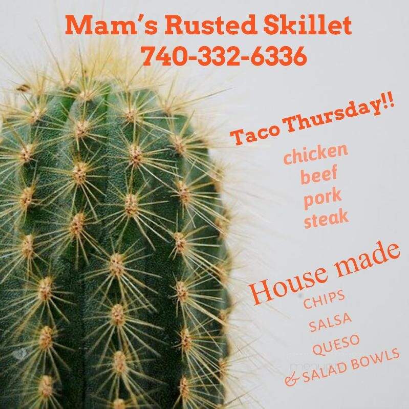 Mam's Rusted Skillet - Laurelville, OH menu_pic