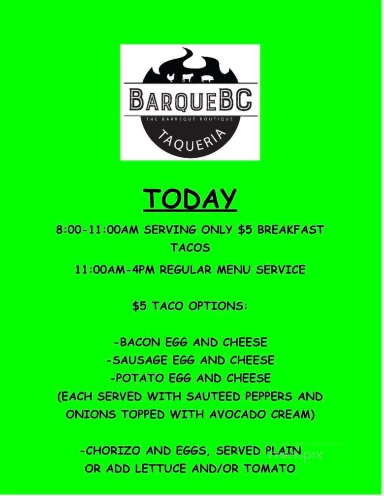 Barquebc - Bay City, MI menu_pic