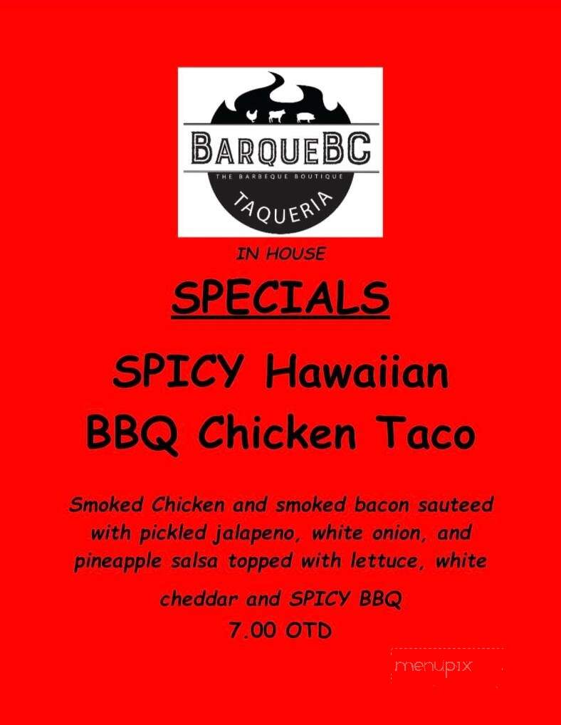 Barquebc - Bay City, MI menu_pic