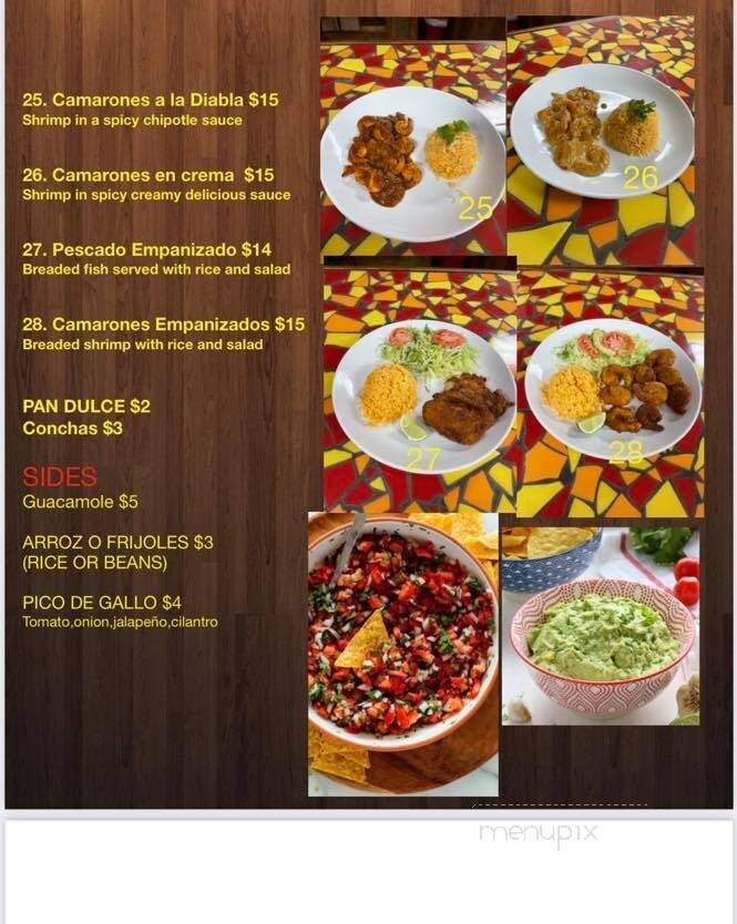 La Bamba - Canastota, NY menu_pic