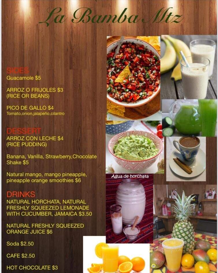 La Bamba - Canastota, NY menu_pic