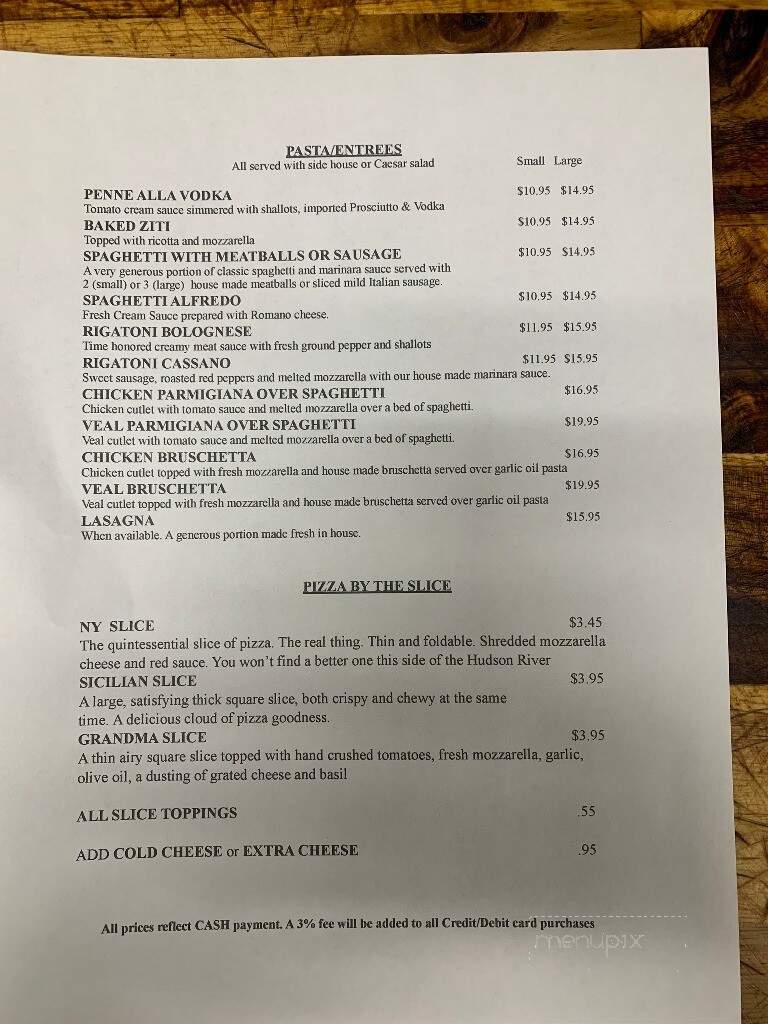 Nicky's Pizzeria - Lexington, SC menu_pic