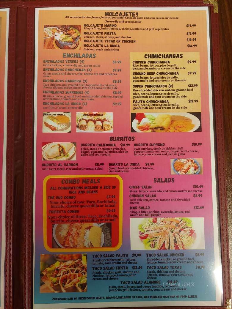 Pupuseria La Unica Y Restaurant Mexican - Radcliff, KY menu_pic