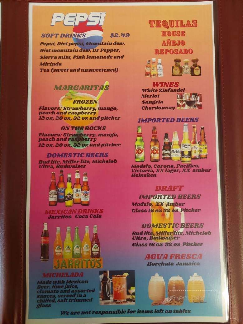 Pupuseria La Unica Y Restaurant Mexican - Radcliff, KY menu_pic