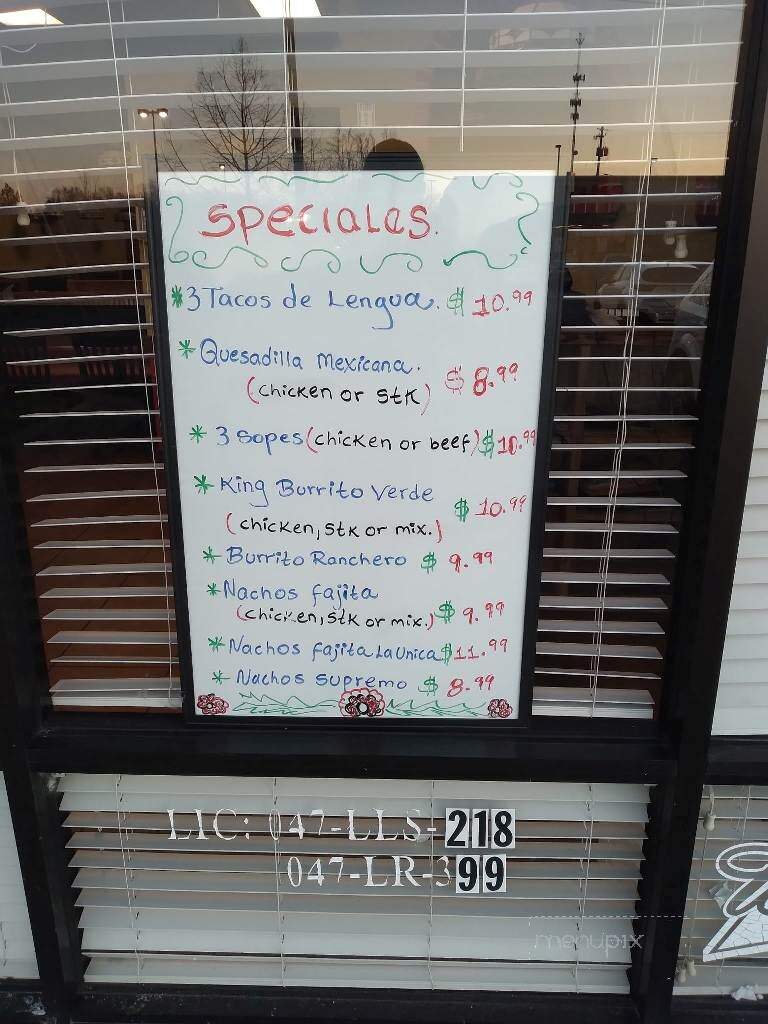 Pupuseria La Unica Y Restaurant Mexican - Radcliff, KY menu_pic
