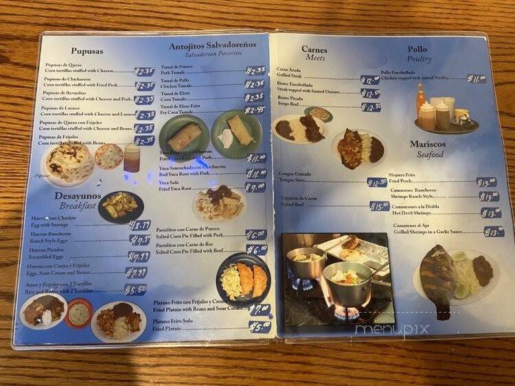 El Salvador Restaurant - Provo, UT menu_pic