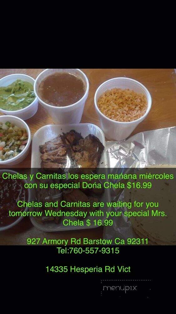 Chelas Y Carnitas - Barstow, CA