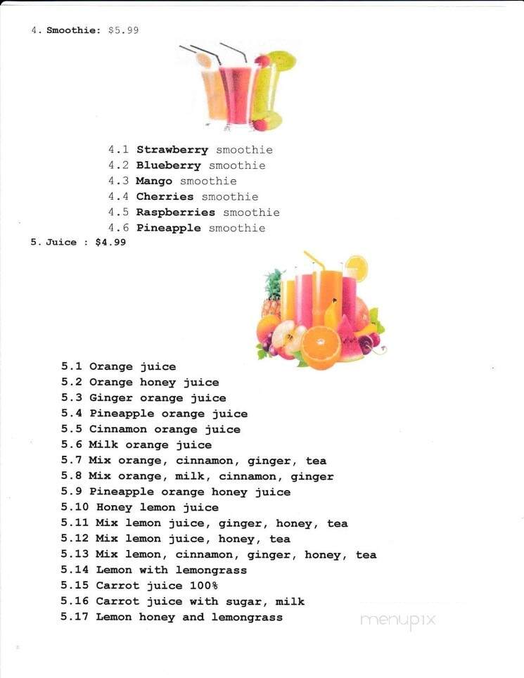 G&T Book Cafe - Summerside, PE menu_pic