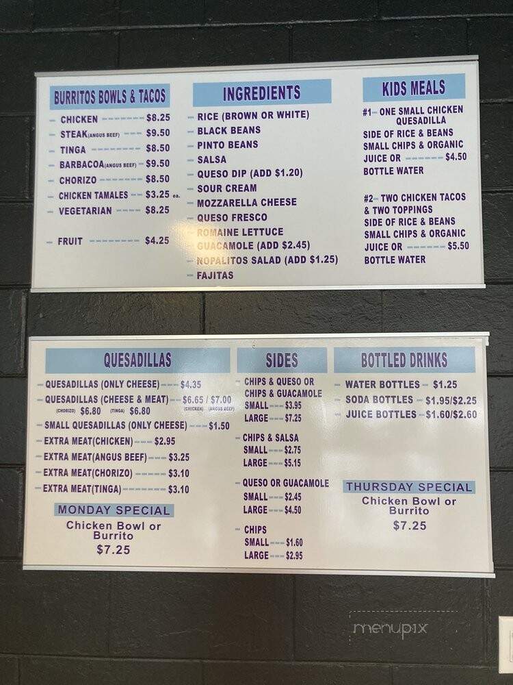 Mi Casa Tu Casa - Charleston, IL menu_pic