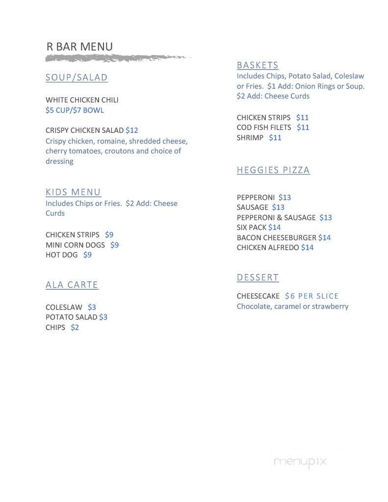 R Bar - Randolph, MN menu_pic