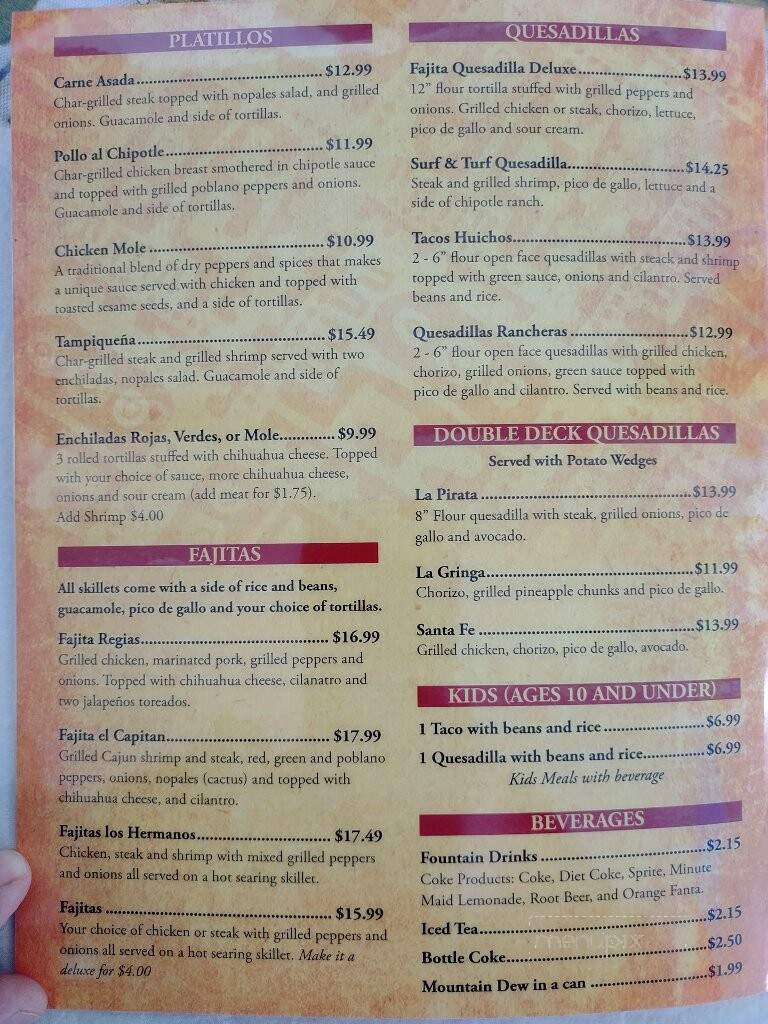 Valentina's Mexican Grill - Galesburg, MI menu_pic