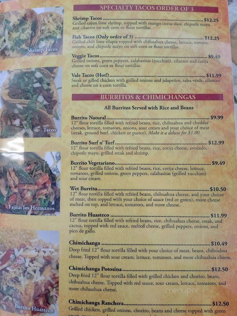 Valentina's Mexican Grill - Galesburg, MI menu_pic