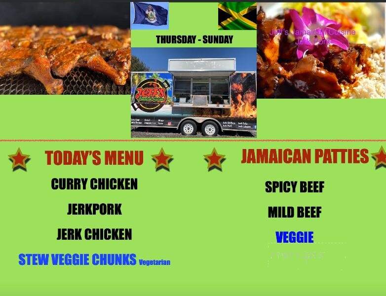 Jeff's Jamaican Cuisine - Lewiston, ME menu_pic