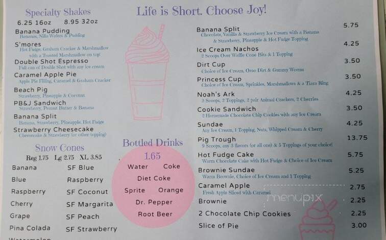 Bradley's Sweet Side - Sweetwater, TN menu_pic