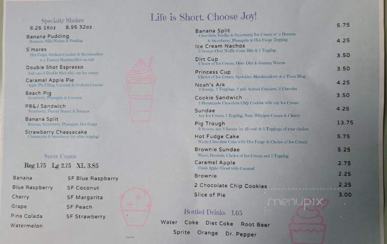Bradley's Sweet Side - Sweetwater, TN menu_pic