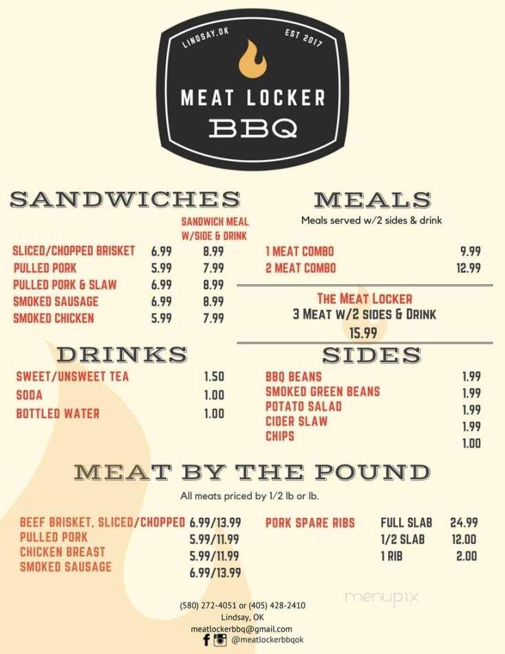 Meat Locker BBQ - Lindsay, OK