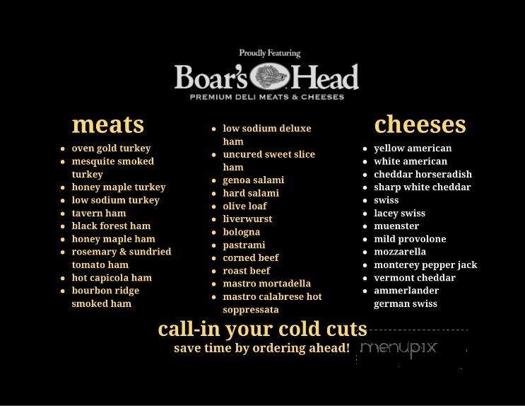 The Deli - East Aurora, NY menu_pic