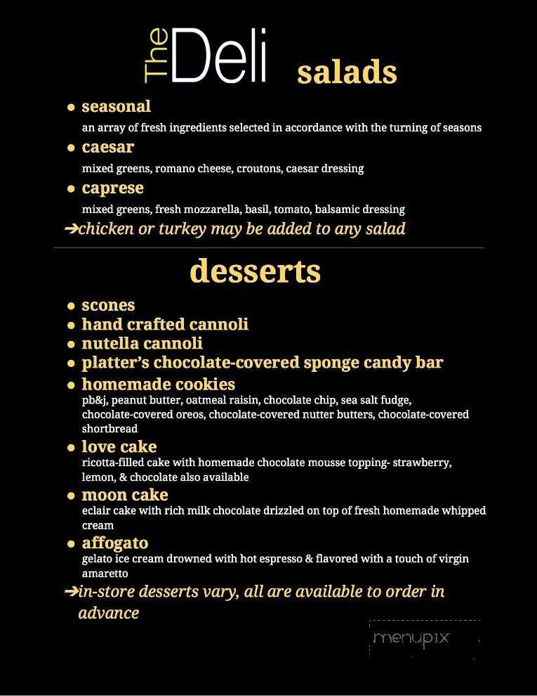 The Deli - East Aurora, NY menu_pic
