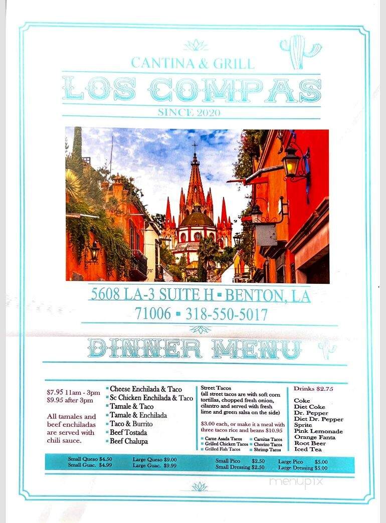 Los Compas Cantina & Grill - Benton, LA menu_pic