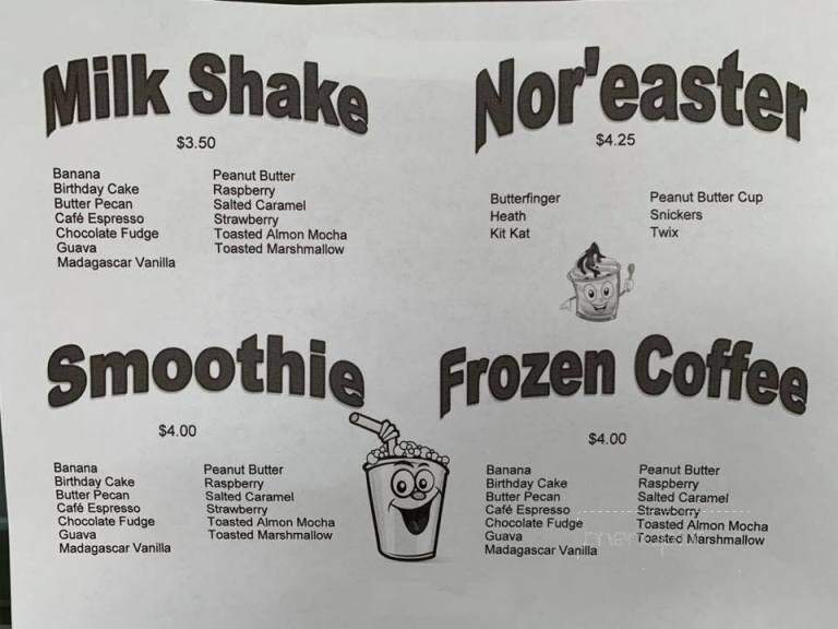 5-OH Creamery - Selinsgrove, PA menu_pic
