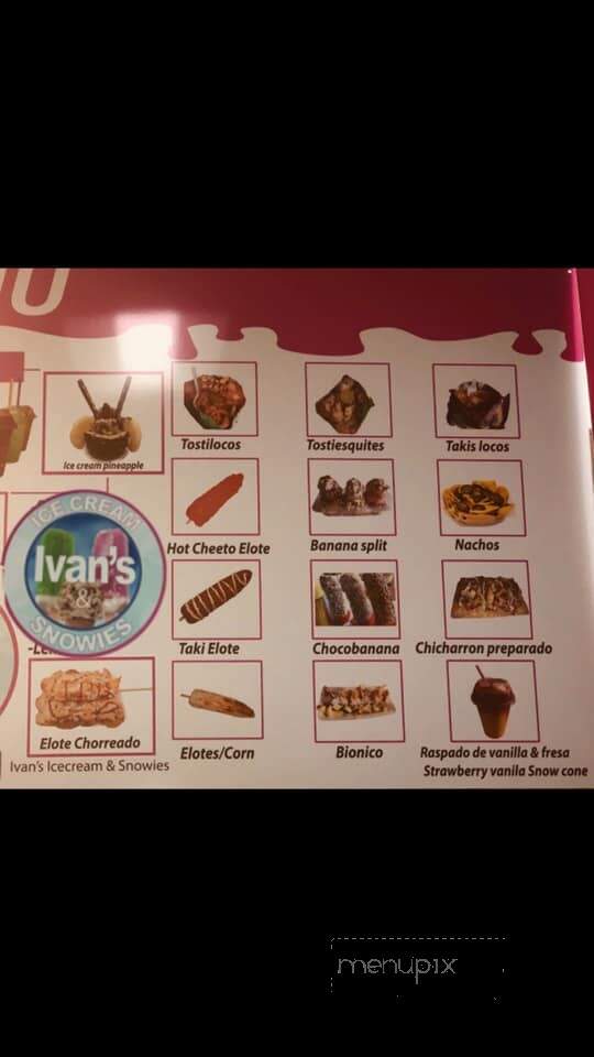 Ivan's Ice Cream & Snowies - Ogden, UT menu_pic