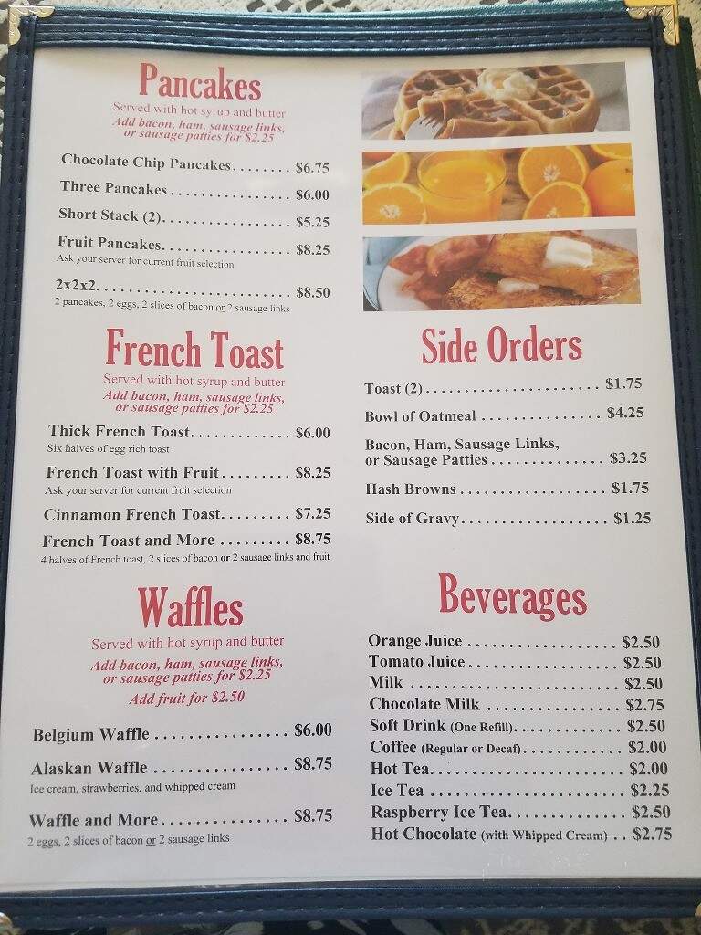 Uncle Vaits - Lexington, OK menu_pic