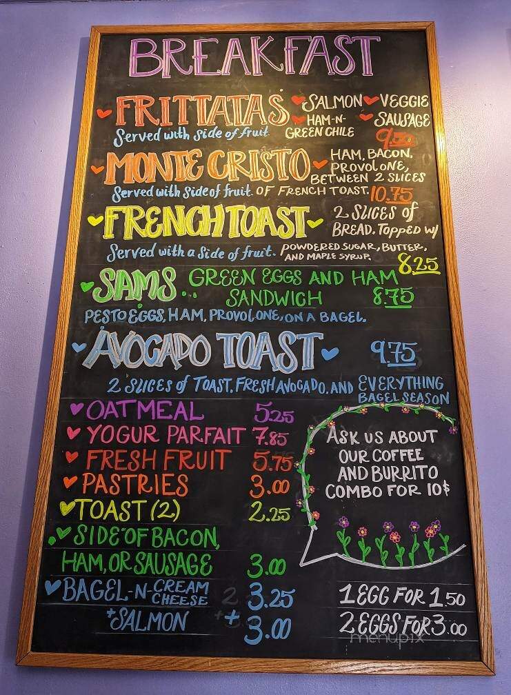 Cake's Corner Cafe - Santa Fe, NM menu_pic