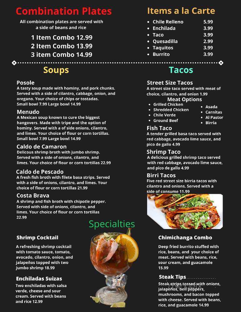 Drunk Donkey Bar & Grill - Reedley, CA menu_pic