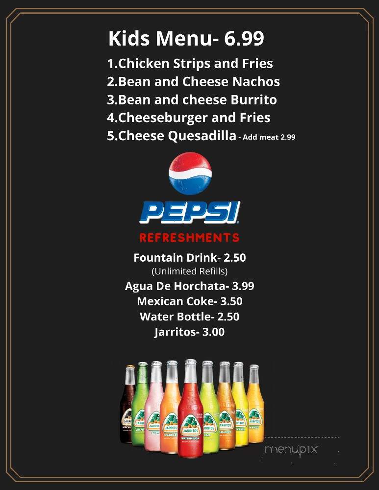 Drunk Donkey Bar & Grill - Reedley, CA menu_pic