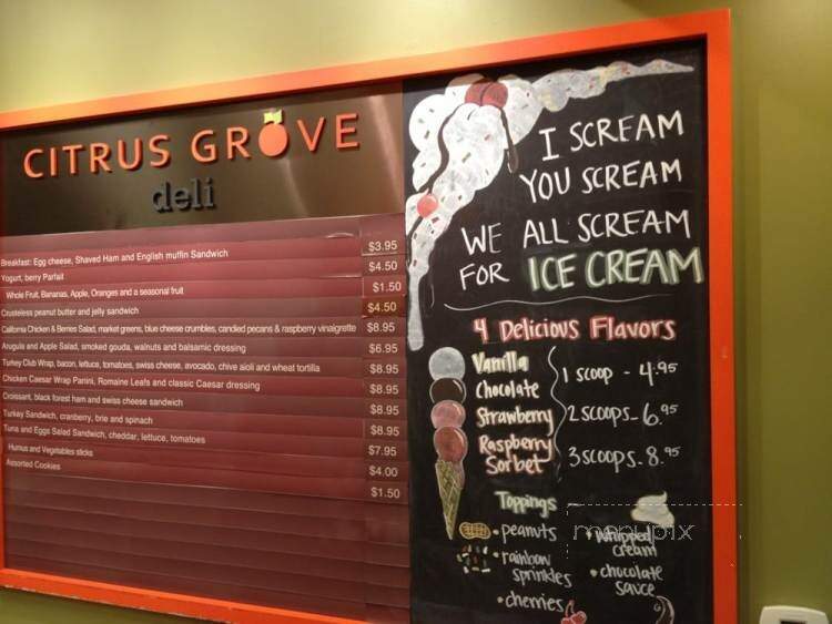 Citrus Grove Deli - Garden Grove, CA menu_pic
