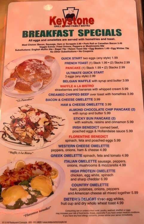 Keystone Grill - Norristown, PA menu_pic