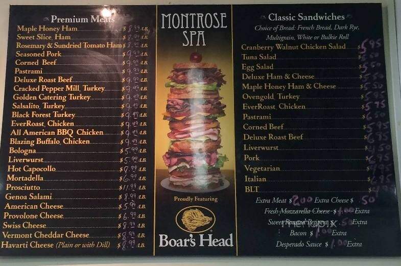 Montrose Spa - Cambridge, MA menu_pic