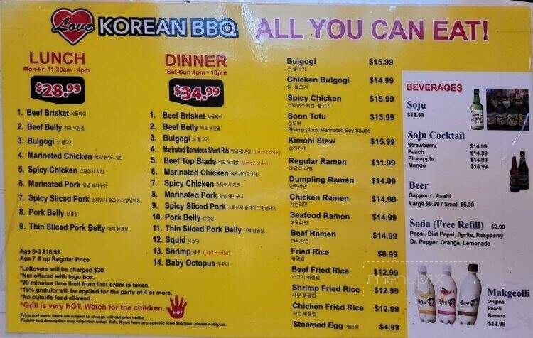 Love Korean BBQ - Bakersfield, CA