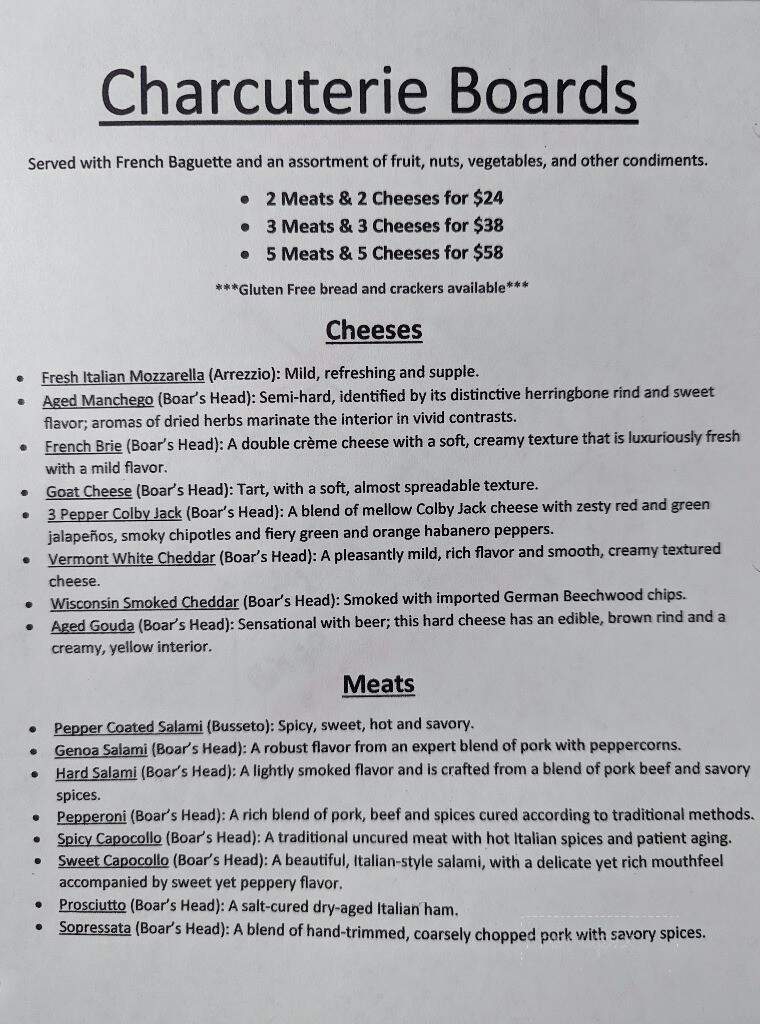 Luxe Espresso and Wine Bar - Summerville, SC menu_pic